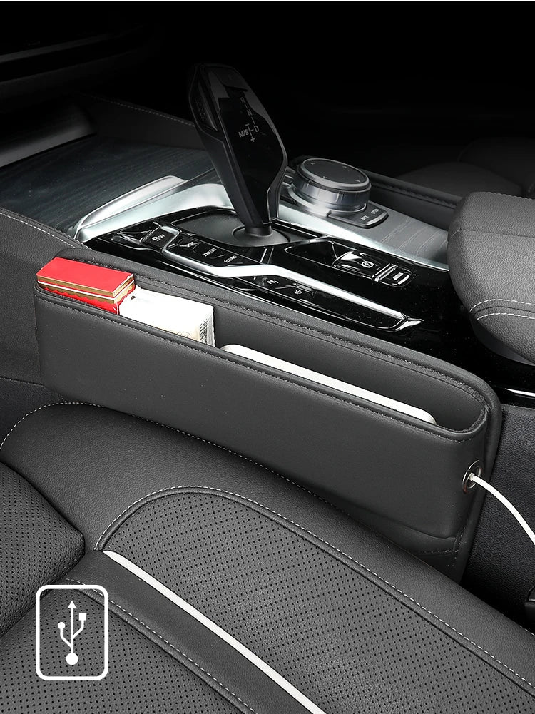 Color and style options for seat gap filler organizer