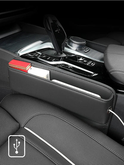 Color and style options for seat gap filler organizer