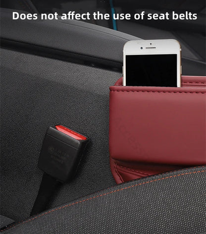 Compact design of leather seat gap organizer