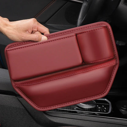 Premium construction of leather seat gap filler