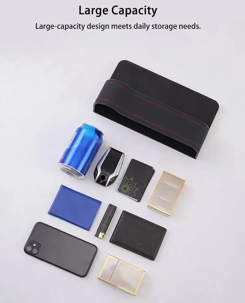 Compact design of seat gap storage box for car seat