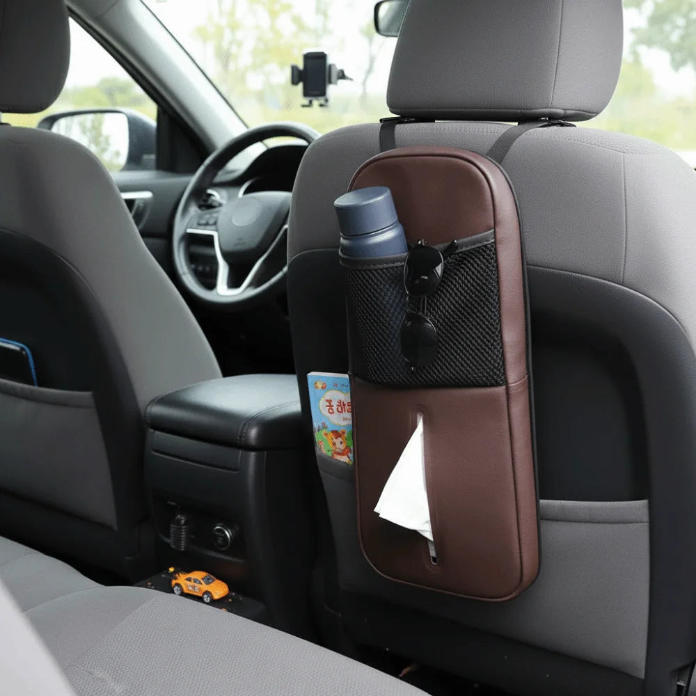 Installation guide for slim car seat organizer