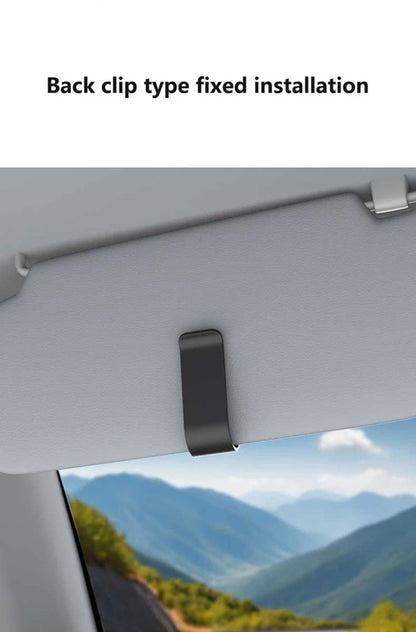 Sun visor glasses clip back-clip installation on car sun visor edge