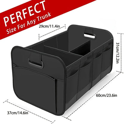 Interior view showing multiple storage compartments and organizational sections