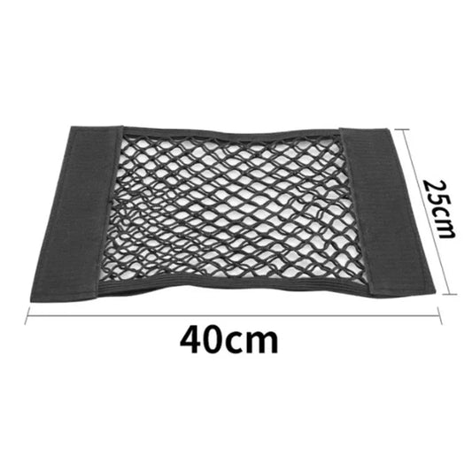 Trunk cargo net dimensions diagram showing 40cm width and 25cm height on white background