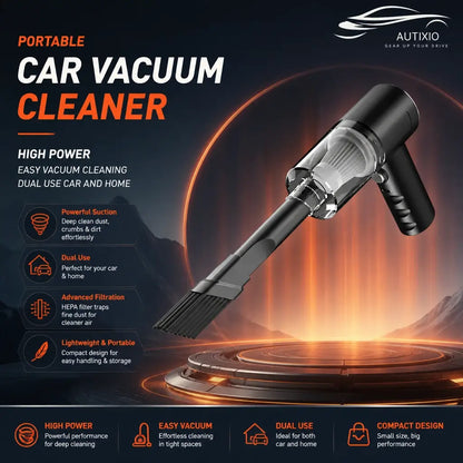 USB vacuum cleaner with nozzle, brush attachment, and extension tube