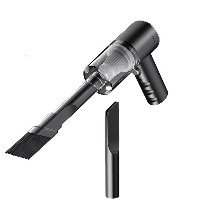 Main portable USB vacuum cleaner product image with base