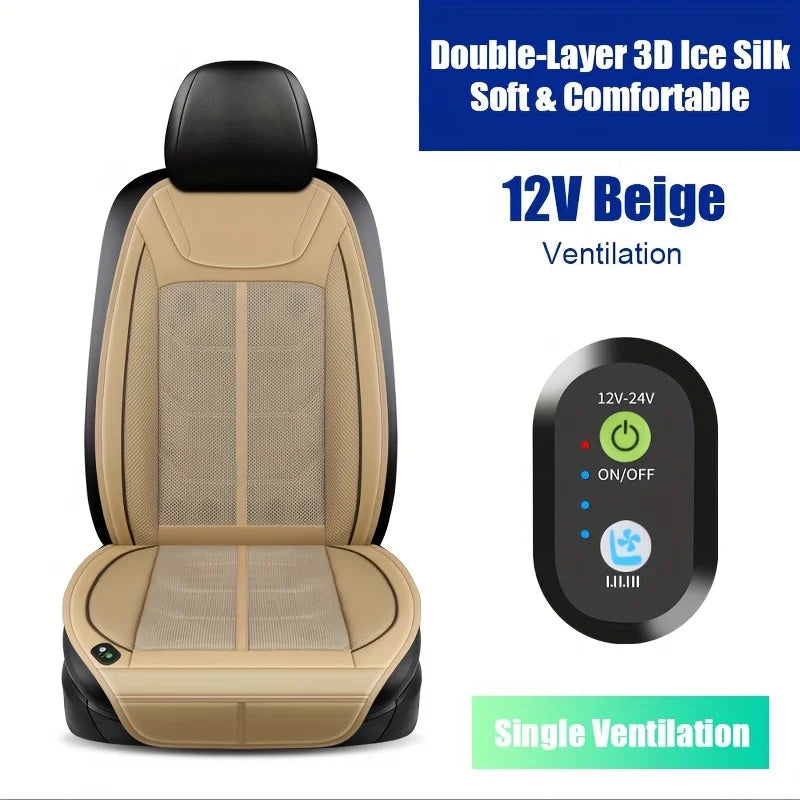 Ventilation only beige car seat cover