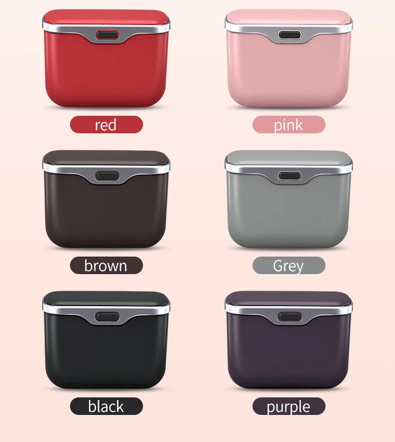 Compact design of waterproof car trash bin organizer