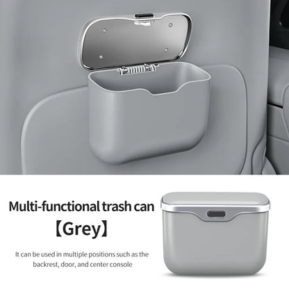Grey color option waterproof car trash bin organizer