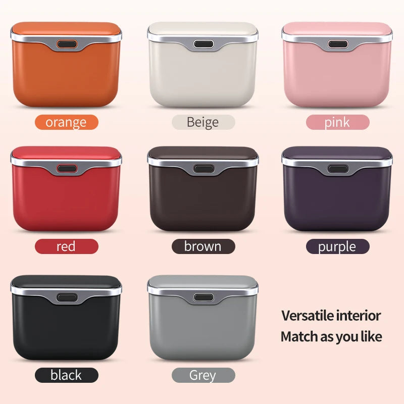 Installation guide for hanging trash bin in car