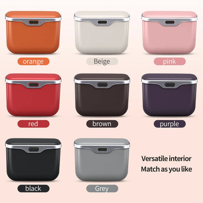 Installation guide for hanging trash bin in car