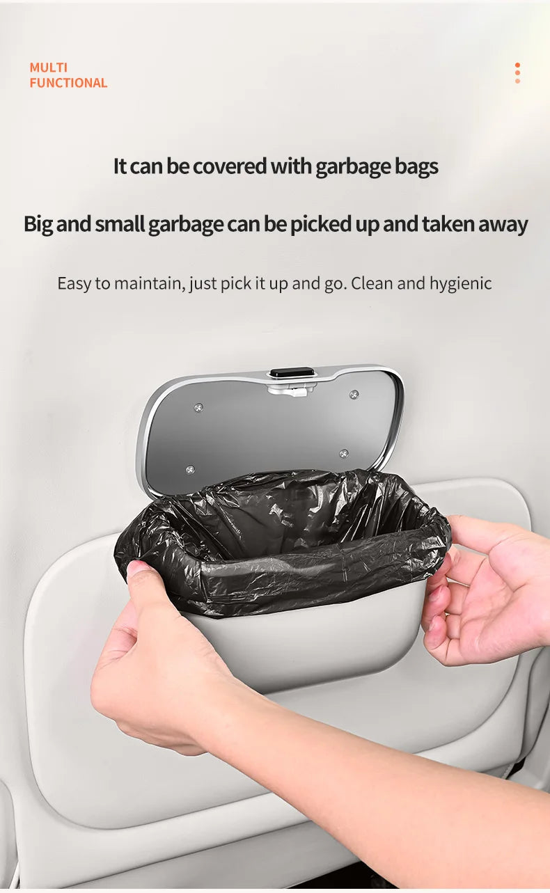 Leak-proof design of waterproof car trash bin organizer