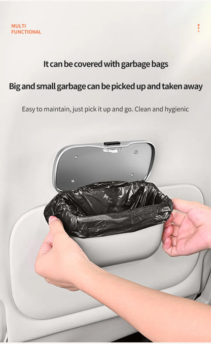 Leak-proof design of waterproof car trash bin organizer