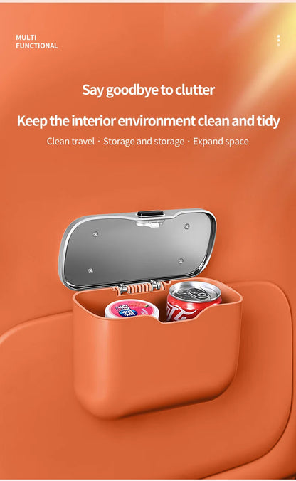 Odor control design on waterproof car trash bin