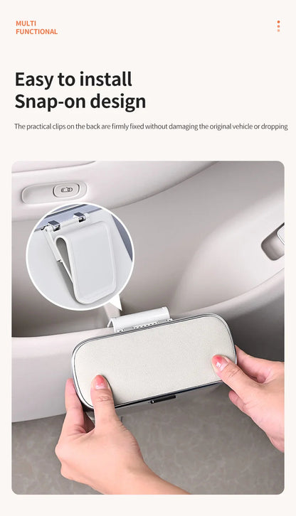 Secure lid closure on waterproof car trash bin