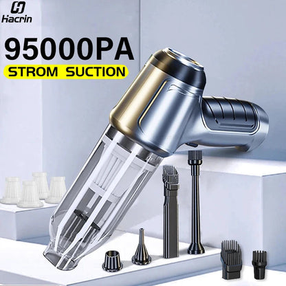 Wireless handheld car vacuum cleaner with brushless motor and 95000Pa suction