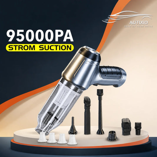 Wireless handheld car vacuum cleaner with brushless motor and 95000Pa suction