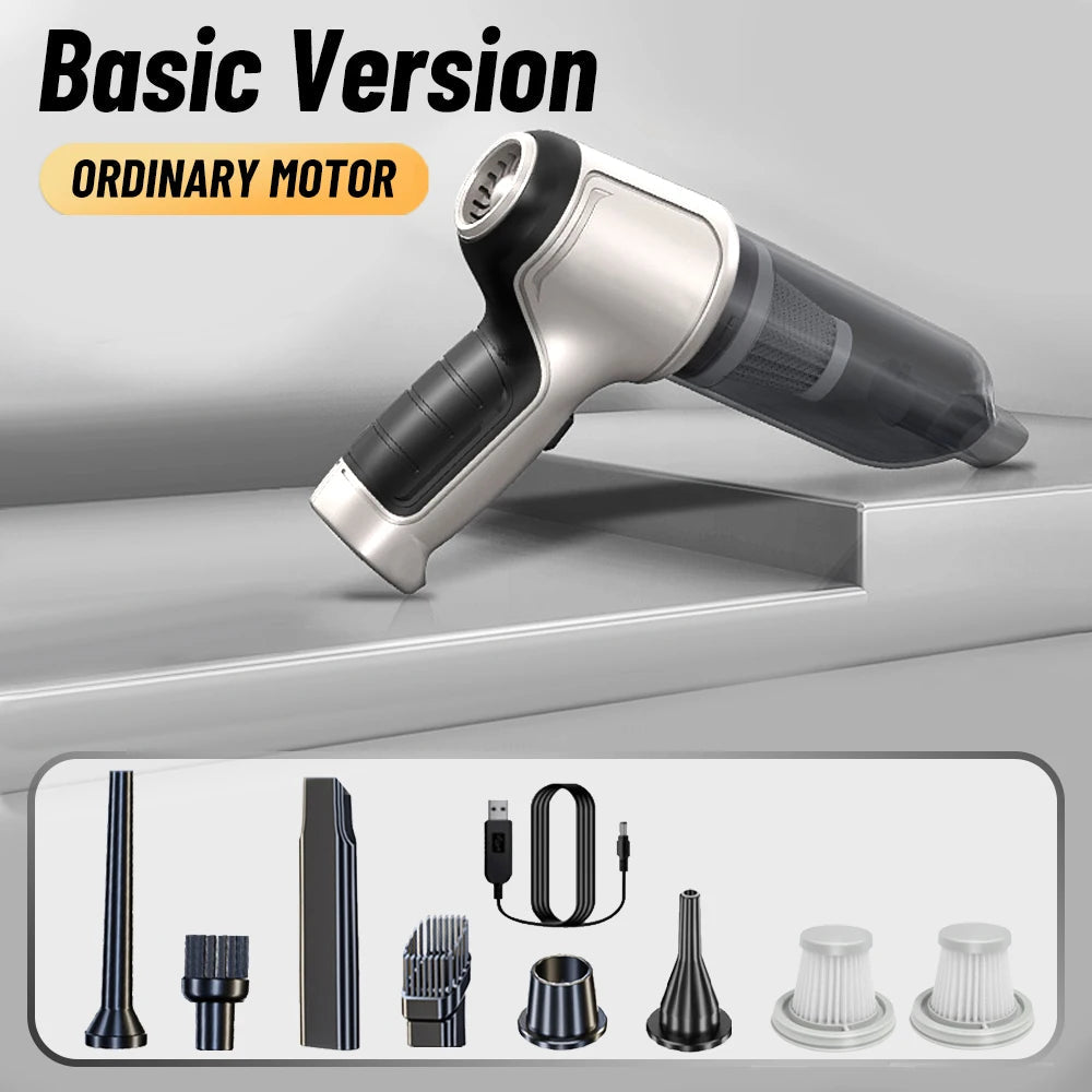 Complete package contents of wireless 95000Pa handheld car vacuum