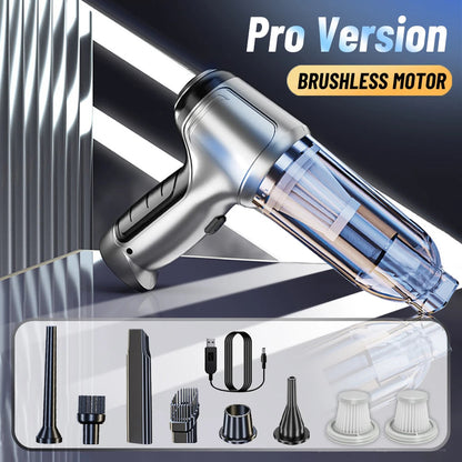 HEPA filter system of wireless handheld car vacuum for allergen removal